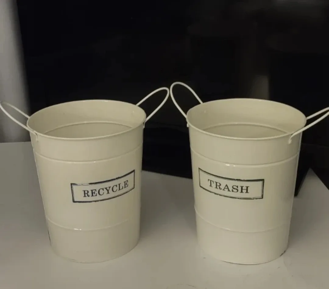 Trash and Recycle Bins - Metal #Cleanout