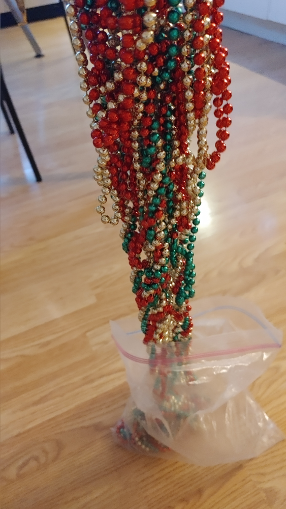 Christmas Beaded Garland - Red, Green & Gold - photo 4