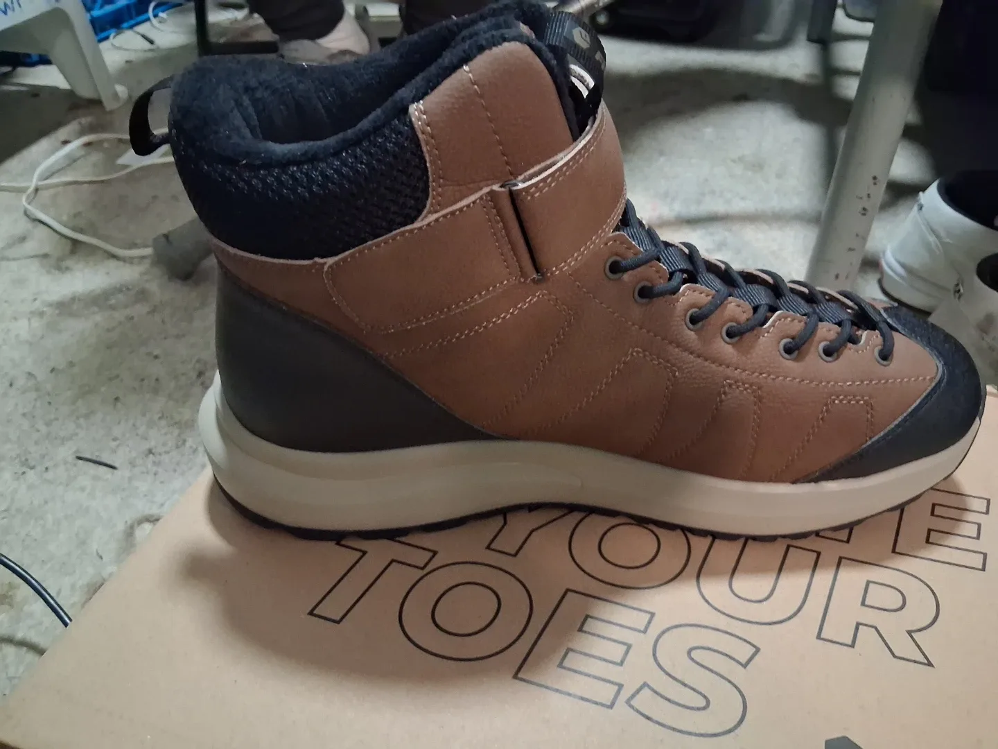 FitVille Brown Leather Hiking Boots