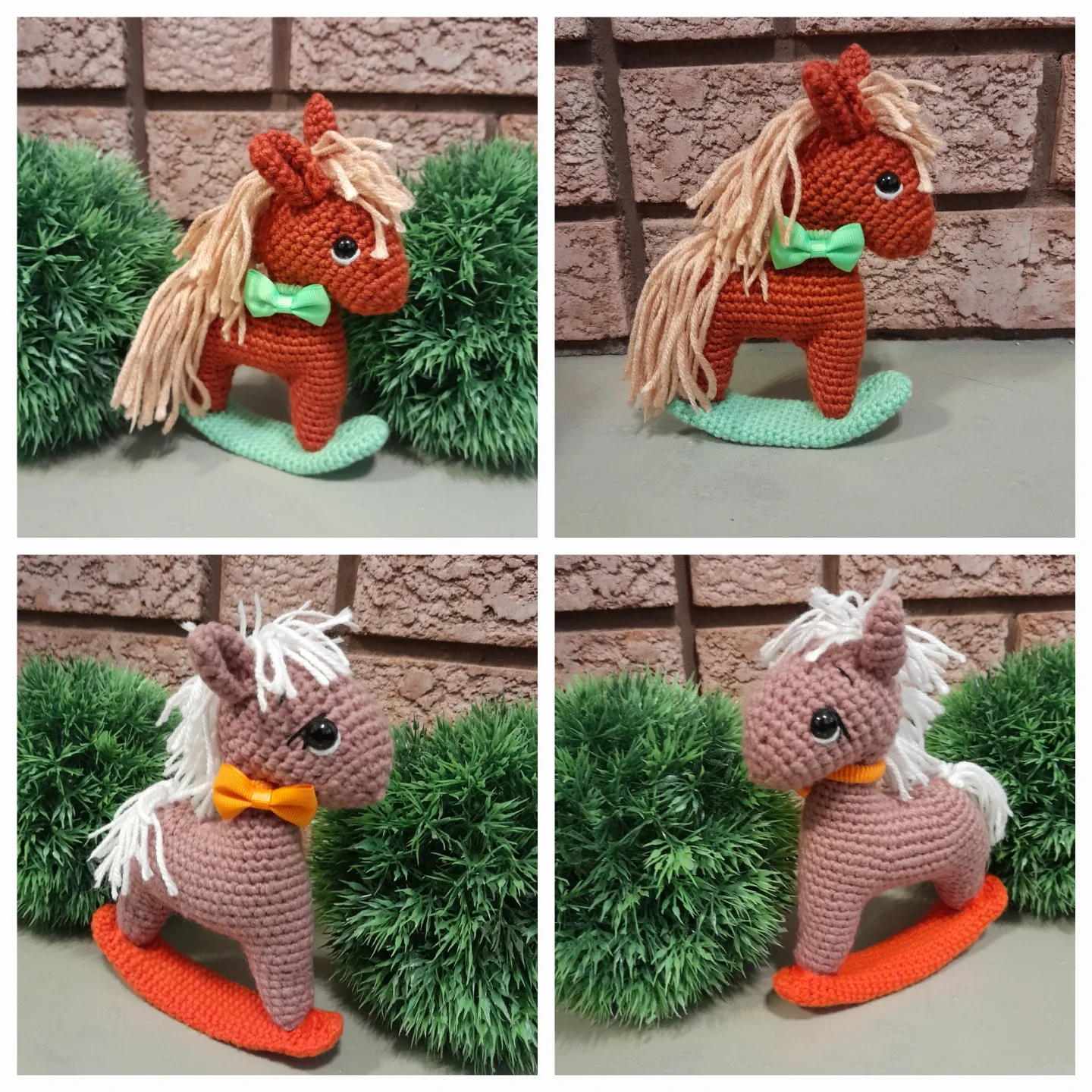 Crocheted Rocking Horses, $20 each
