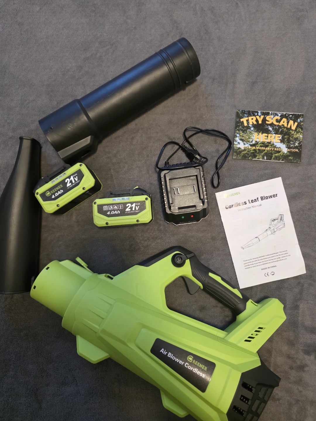 Greener 21V Leaf Blower Cordless