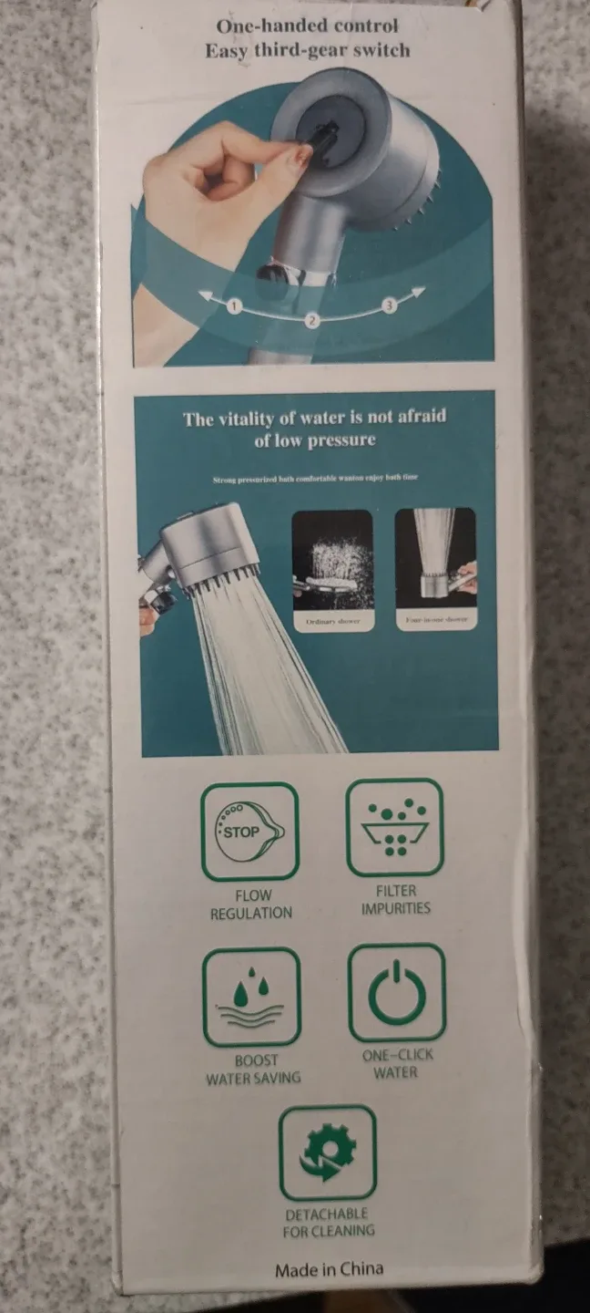 (NEW)  Filter Shower Head with 2 filters  - Handheld -#Cleanout image indicator(3)
