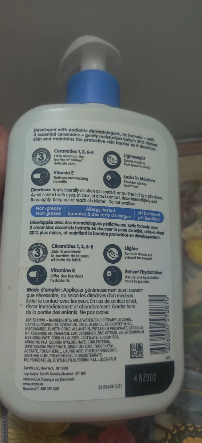 CeraVe Baby Moisturizing Lotion 473mLx2 image indicator(4)