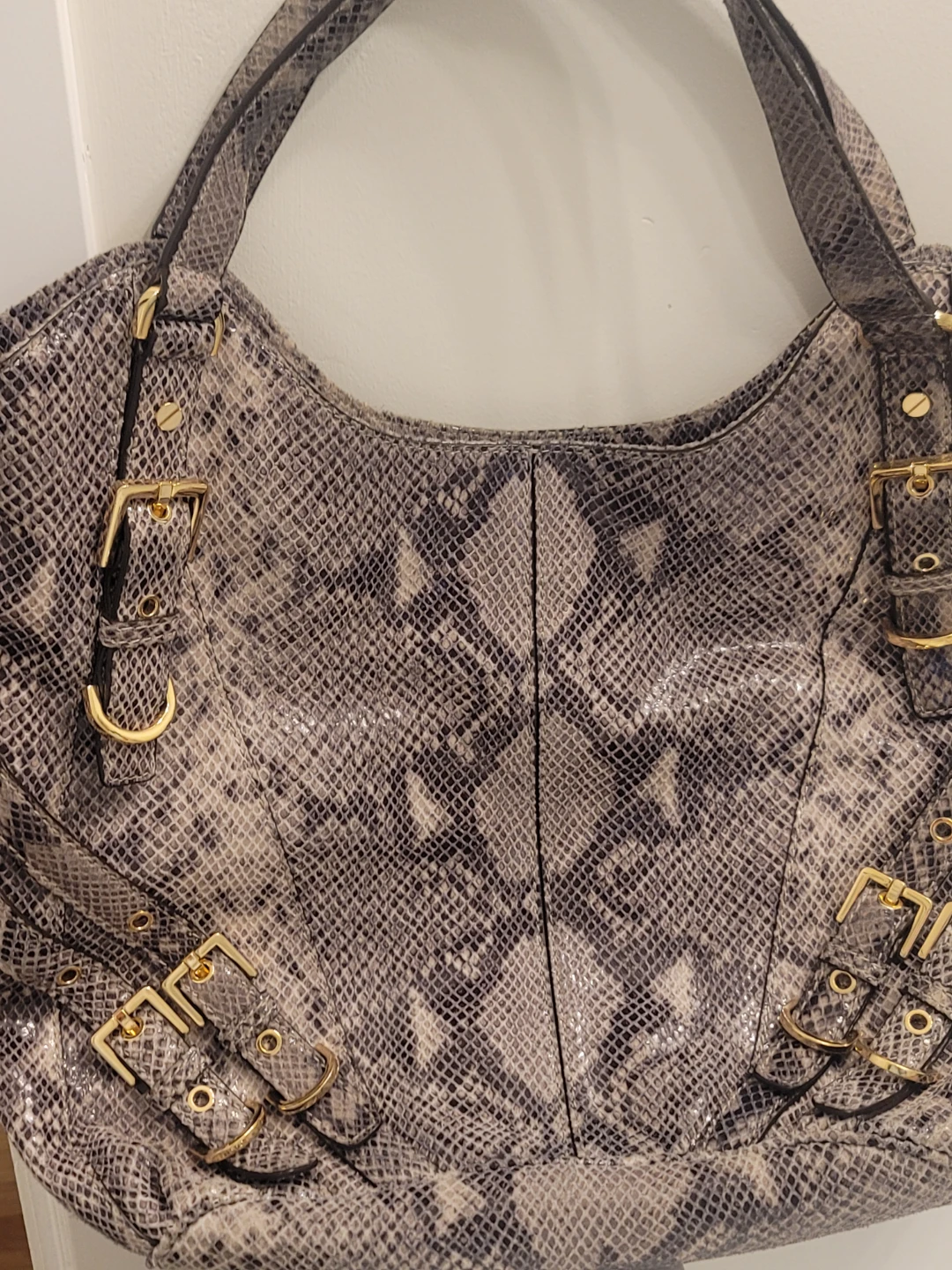Michael Kors Snakeskin Print Shoulder Bag - photo 3