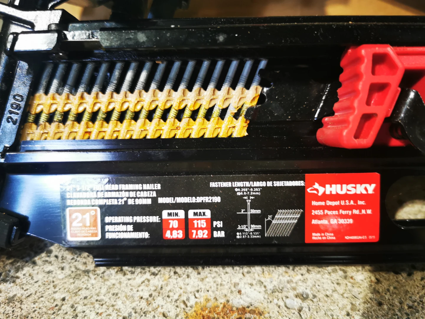 Husky Framing Nailer & Framing Nails - photo 2