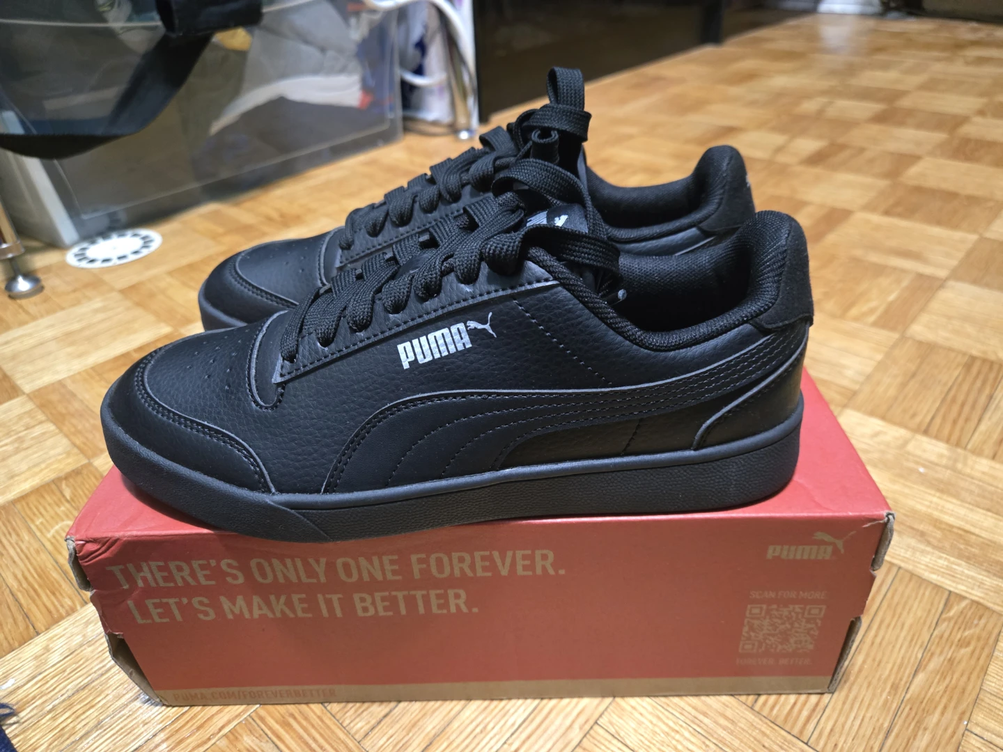 Puma Shuffle Jr Black Shoes - Size 6.5C - photo 4