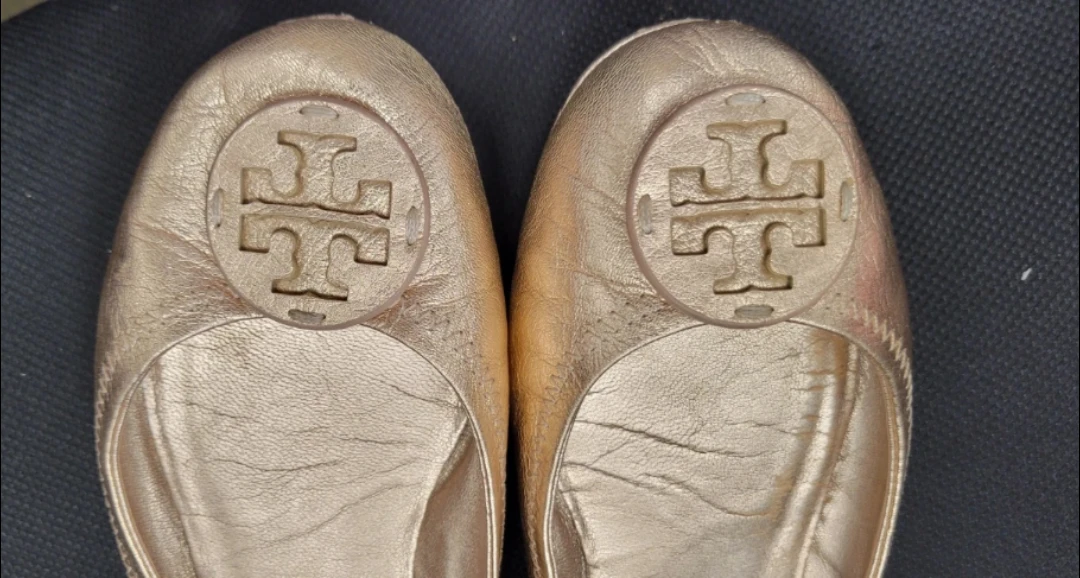 Tory Burch Gold Ballet Flats - photo 2