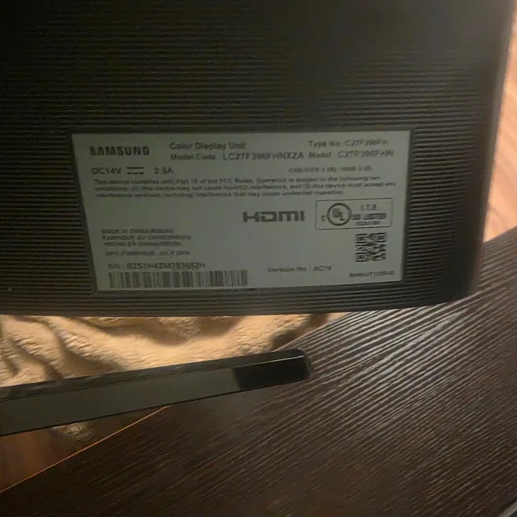 Samsung C27F396FHN 27" Curved Monitor image indicator(7)