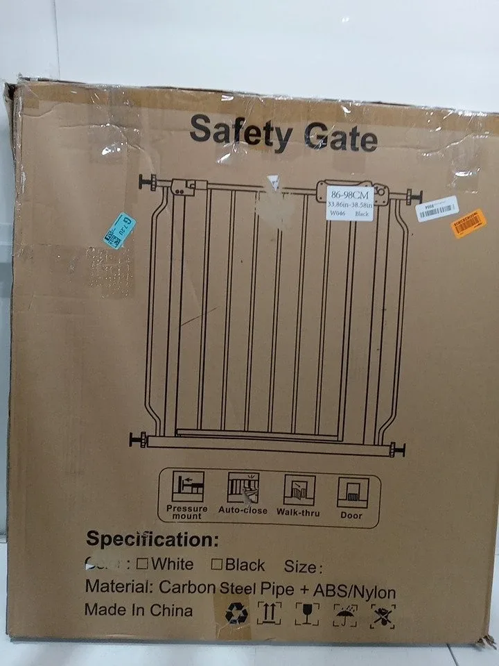 Safety Gate 33.86-38.58inch Extra Wide Pressure Mounted