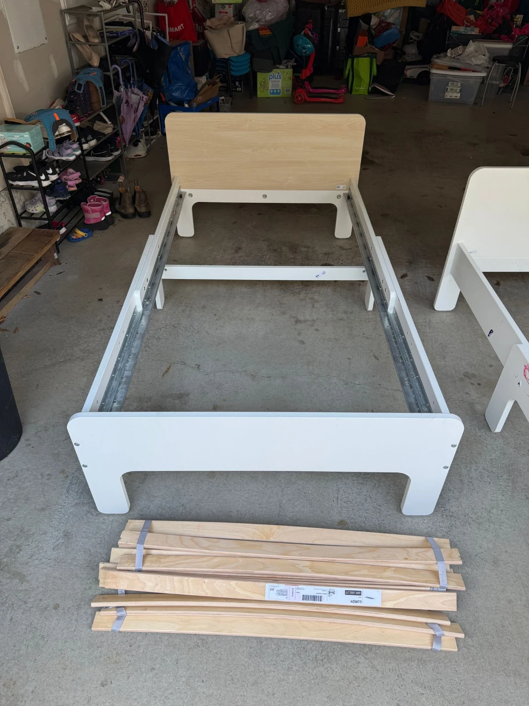 White Wooden Bedframe