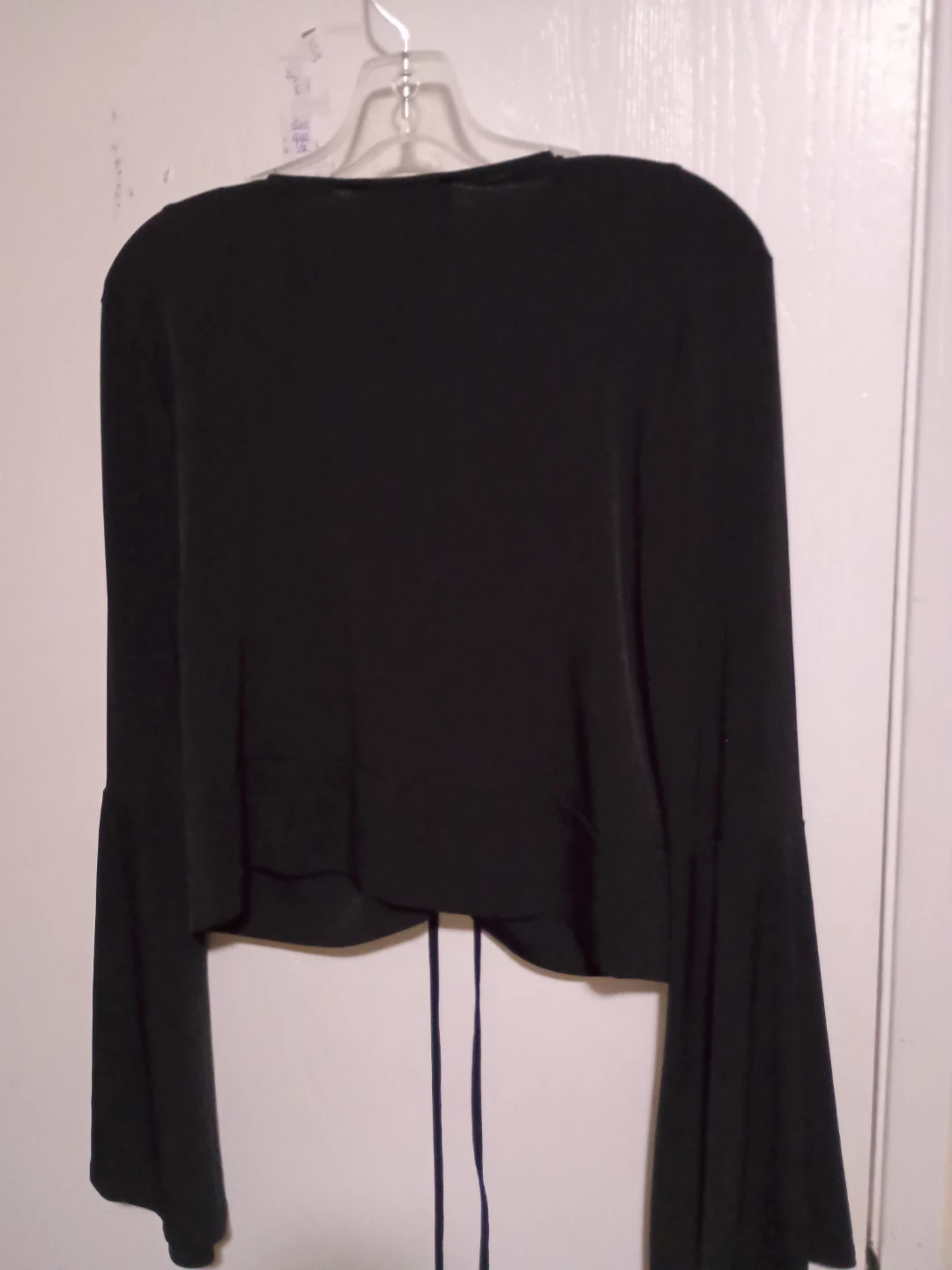 Forever 21 Black Long Sleeve Crop Top - Size S - photo 3