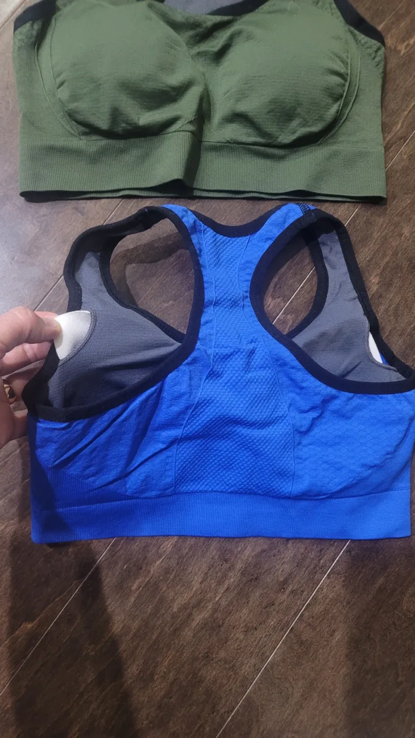 Two Sports Bras - Green & Blue image indicator(5)