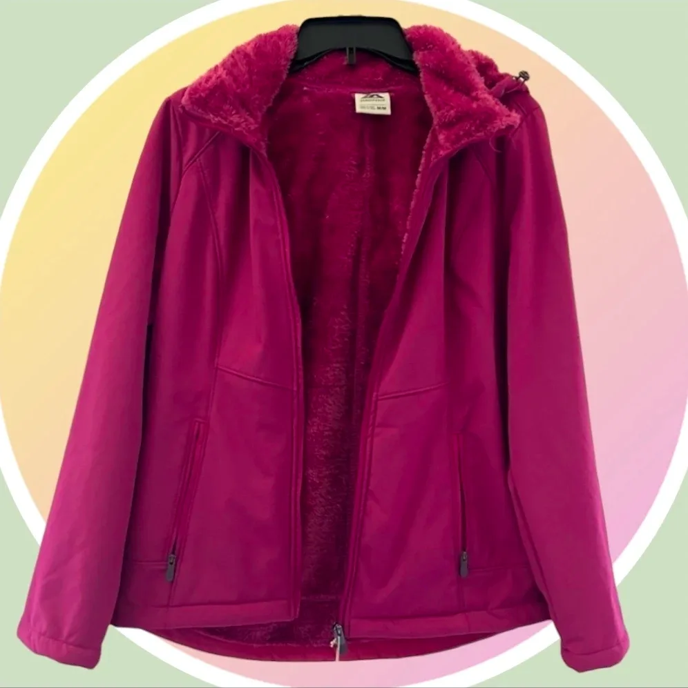 #Cleanout NWT Plush Fleece Lined Weather Resistant Jacket image indicator(4)