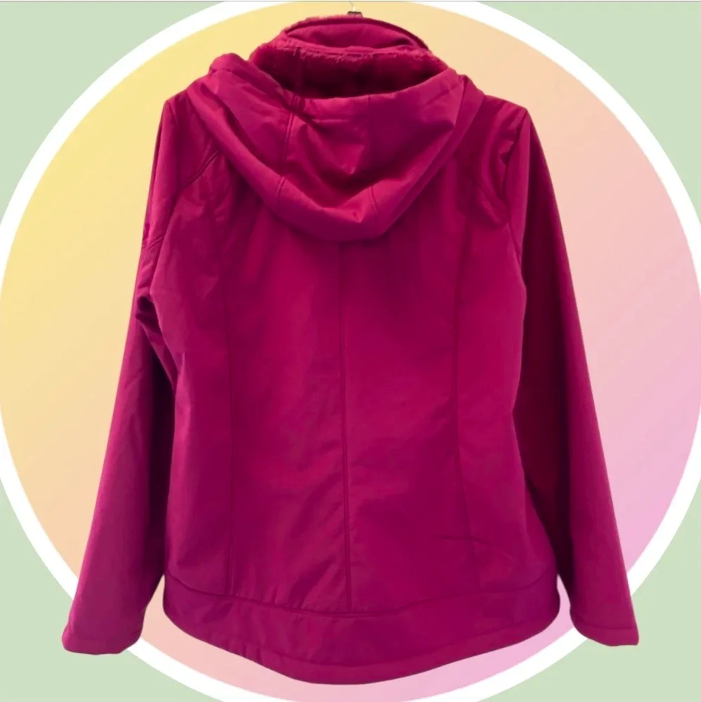 #Cleanout NWT Plush Fleece Lined Weather Resistant Jacket image indicator(5)