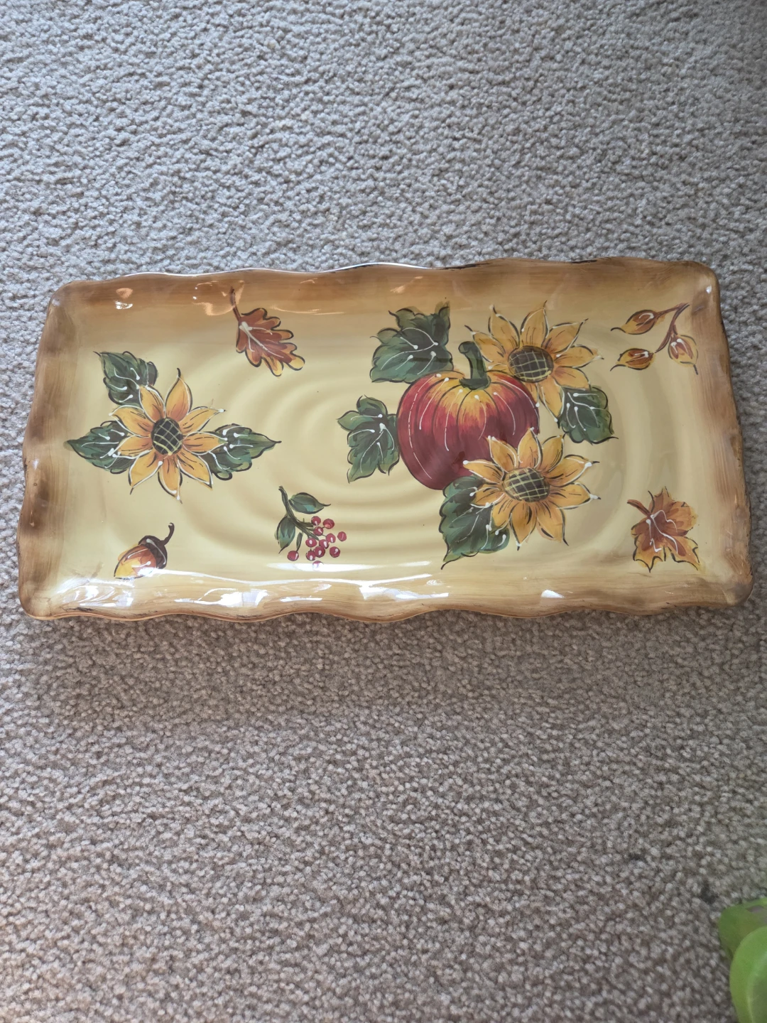 Pumpkin Harvest Rectangular Serving Platters - Set of 2 - photo 4