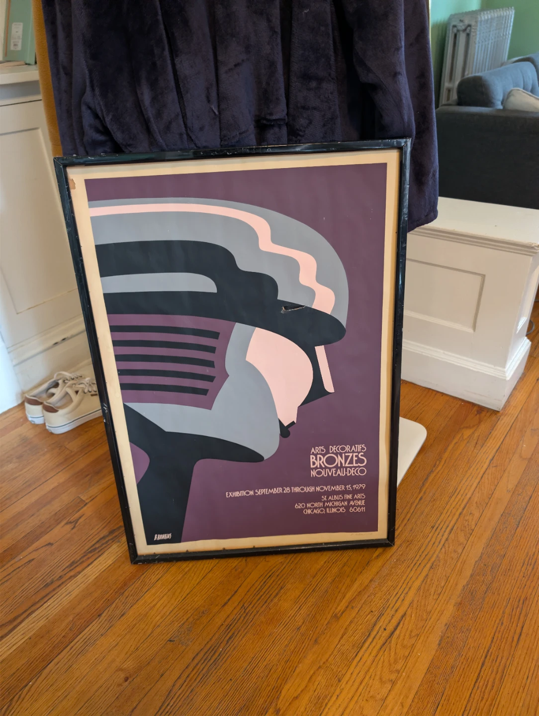 Framed Art Deco Poster