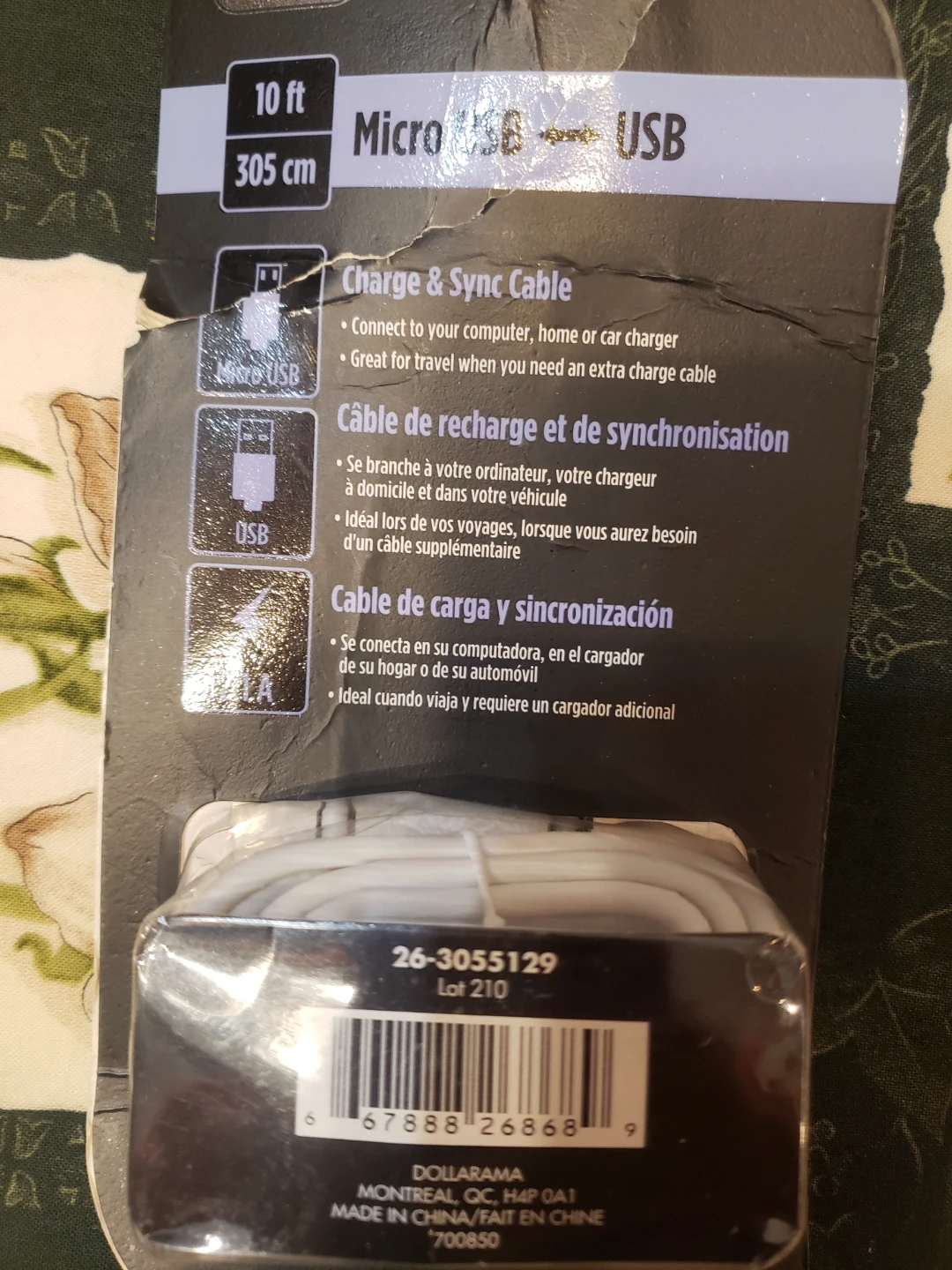 Tech1 Micro USB to USB Charge & Sync Cable - New - photo 2
