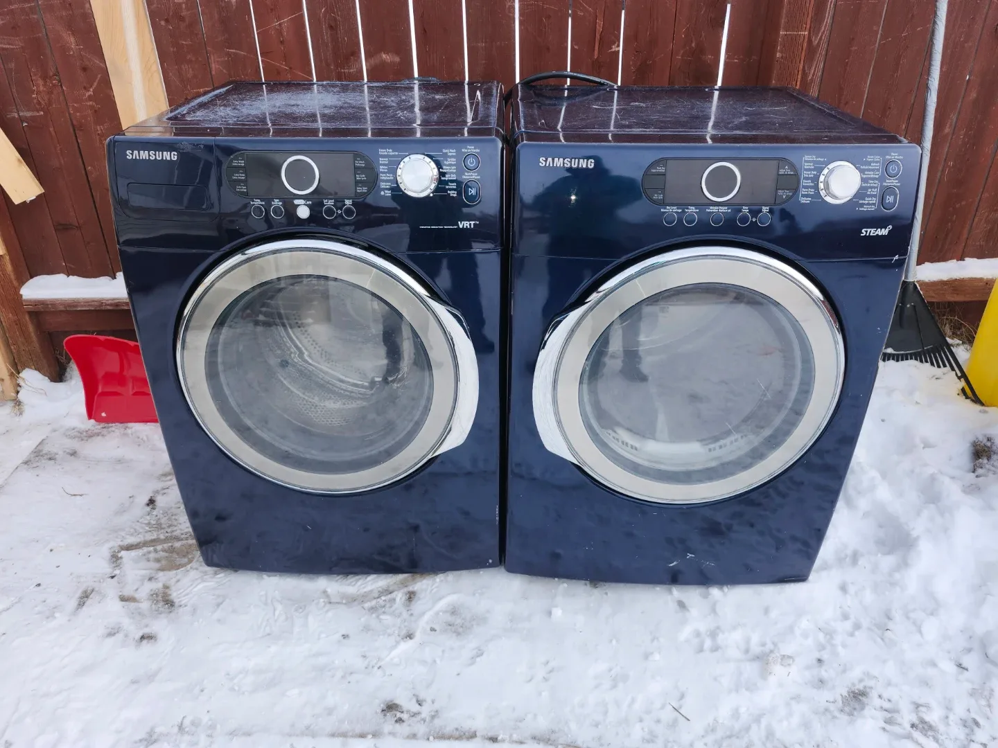 Samsung VRT Washer and Dryer Set - Blue