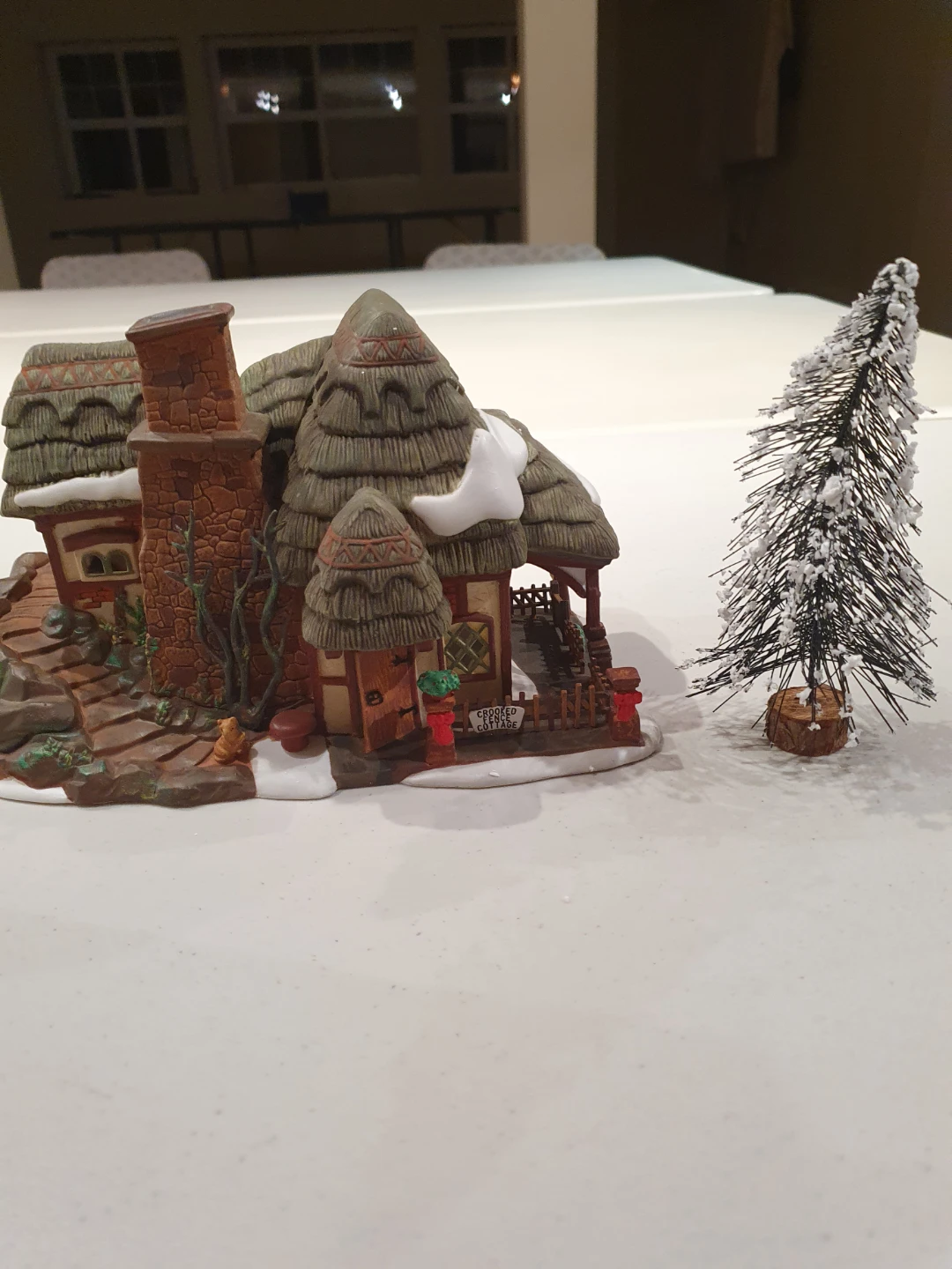 Crooked Fence Cottage Christmas Village Figurine