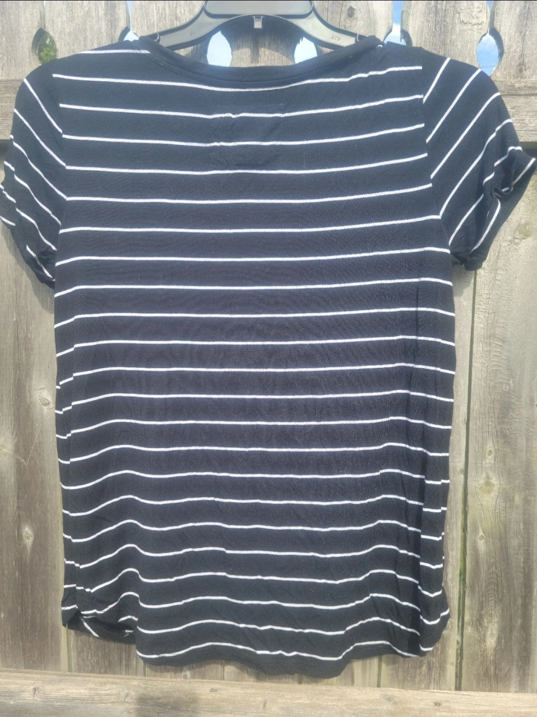Cupio Striped T-Shirt - Black and White - photo 2