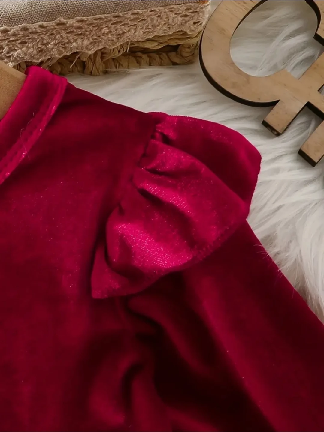 Santa Baby Red Velvet Dress & Hat - photo 3