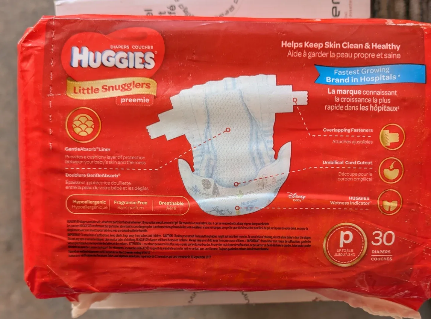 Huggies Little Snugglers Preemie Diapers - 30 Count image indicator(2)