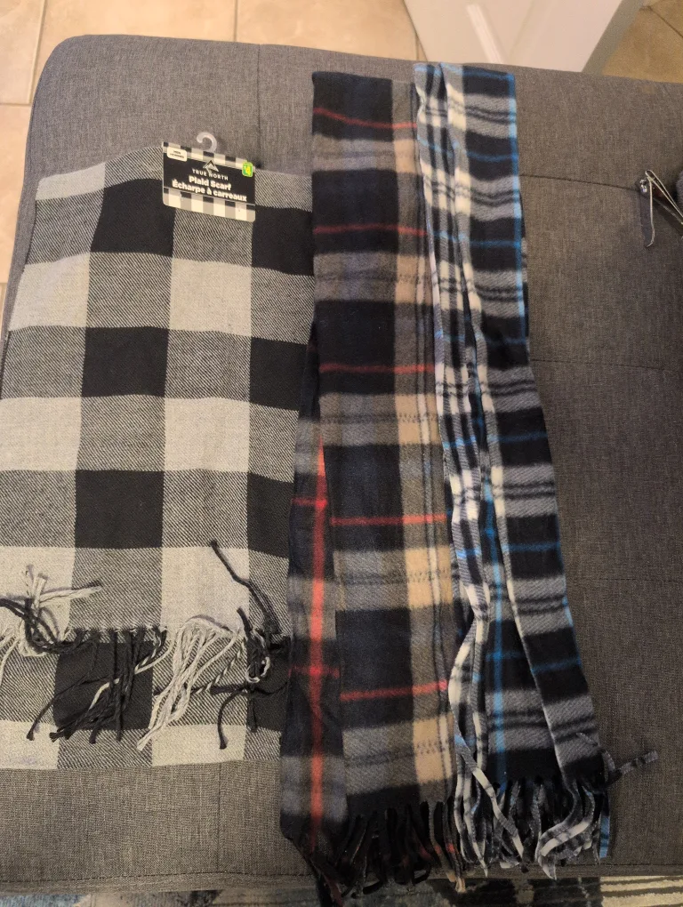 True North Plaid Scarf - New with Tags