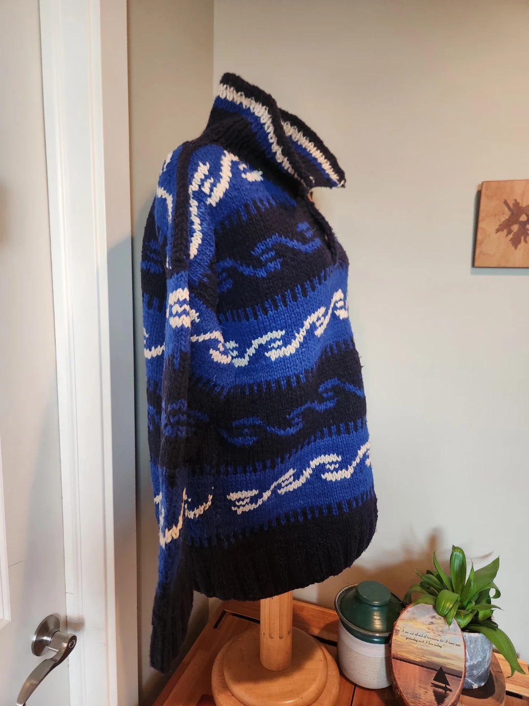 VINTAGE Hand-Knitted WOOL Sweater - photo 4
