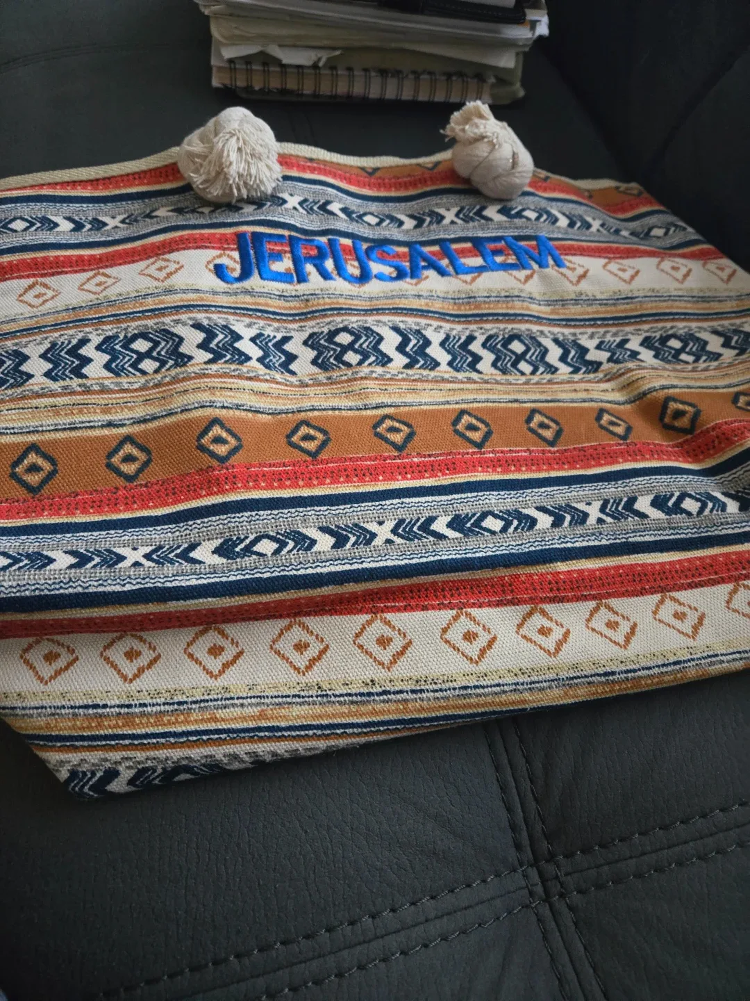 Jerusalem Patterned Tote Bag