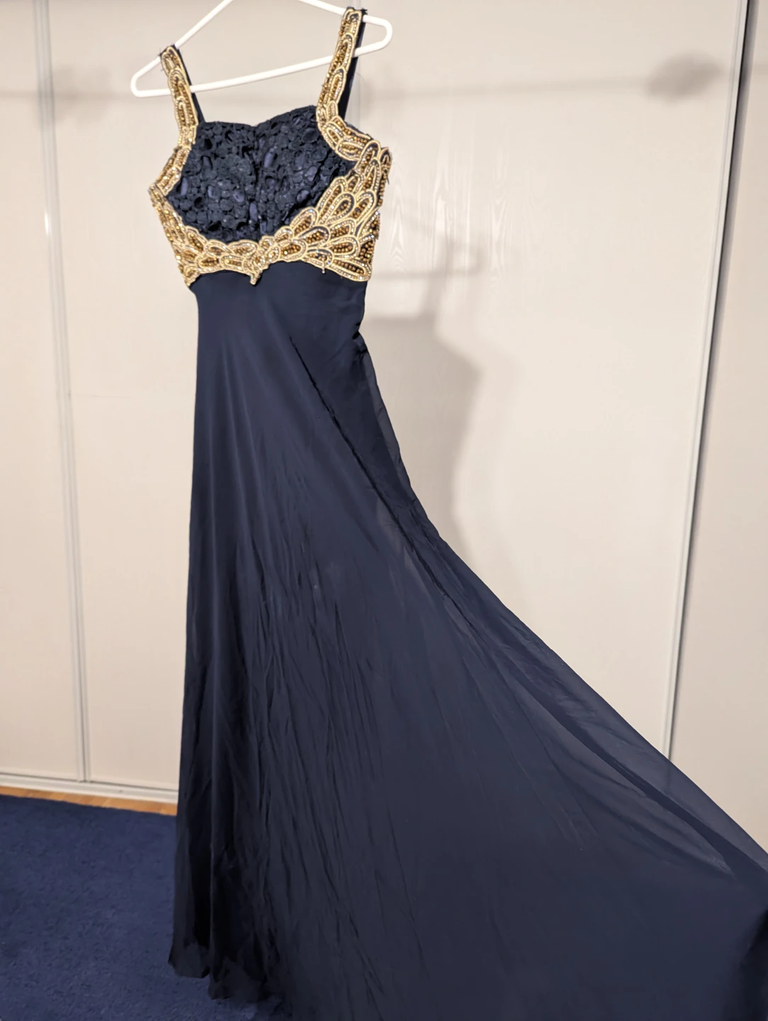 Navy Blue Embellished Formal Dress - photo 2