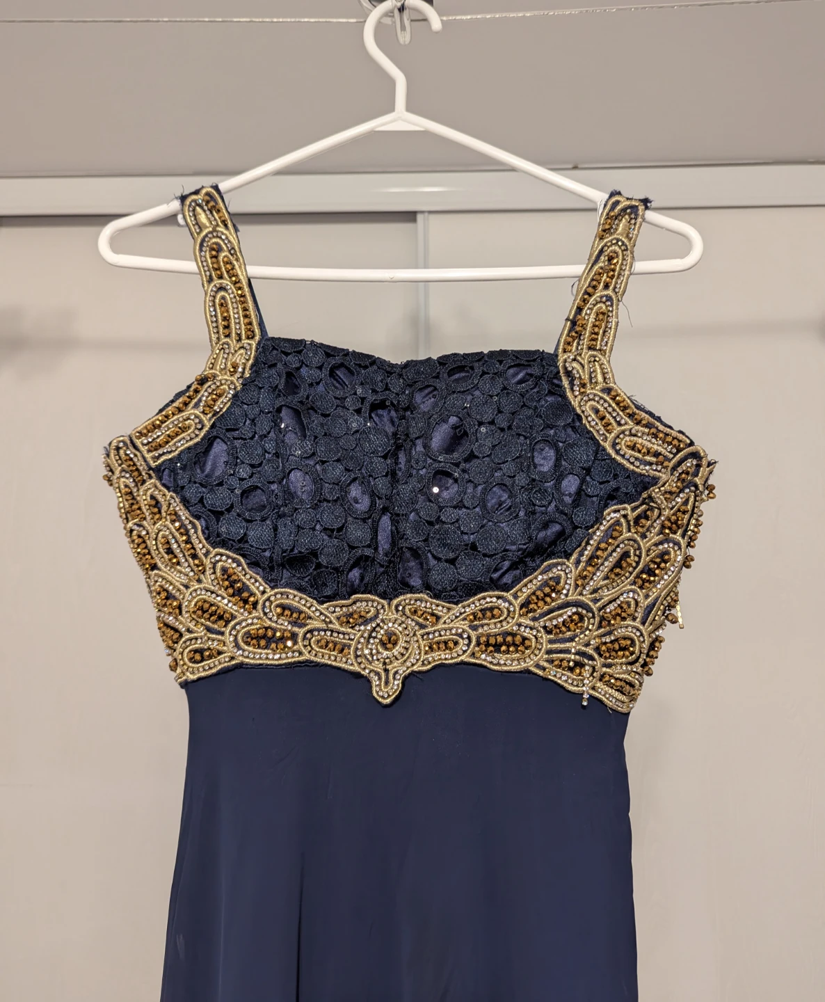 Navy Blue Embellished Formal Dress - photo 5