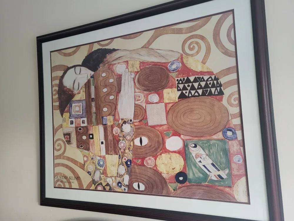 Gustav Klimt 'The Kiss' Framed Print