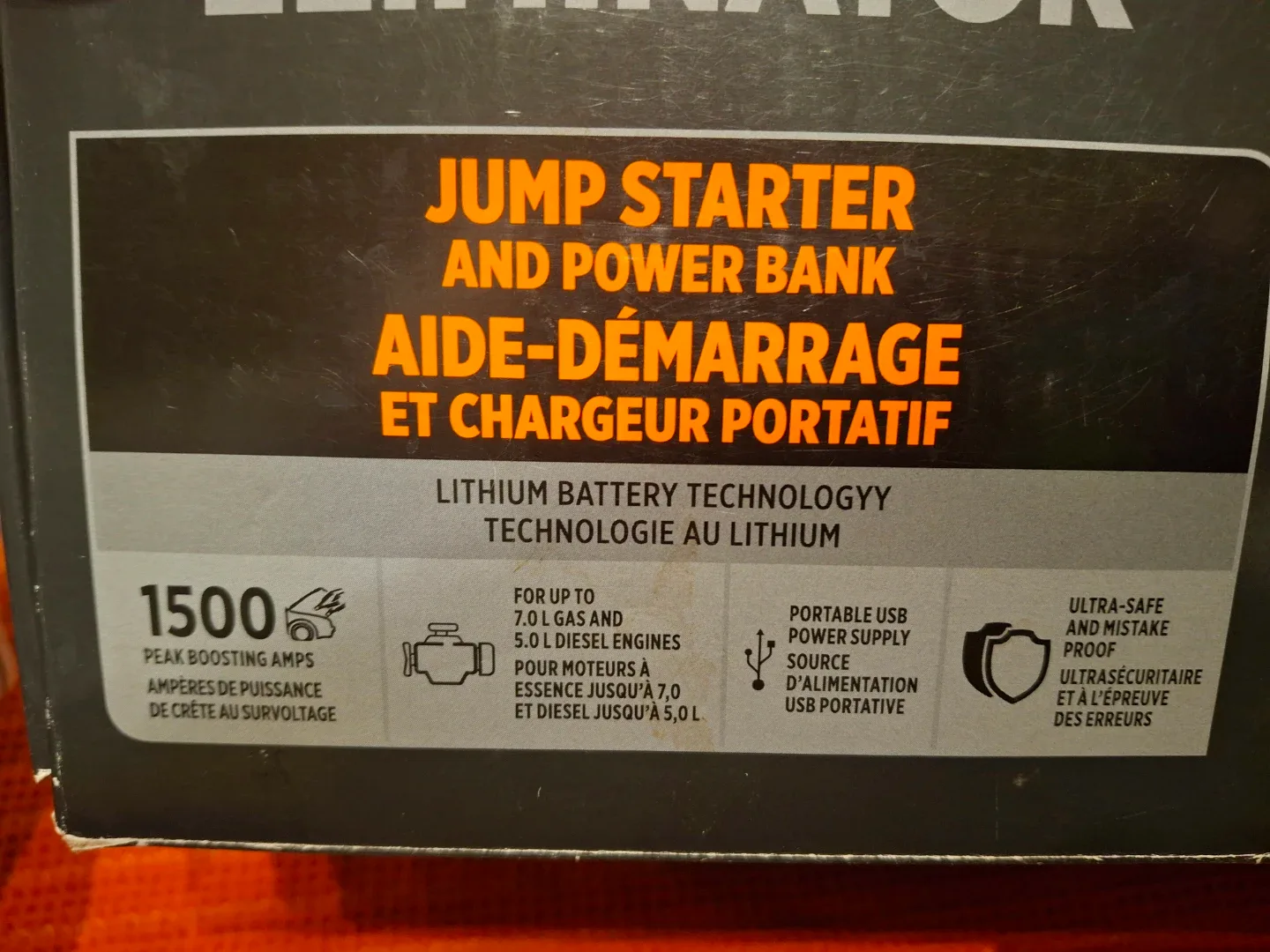 Eliminator Jump Starter and Power Bank 1500A