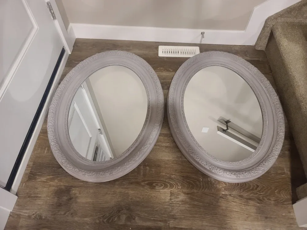 Set of 2 Threshold Oval Mirrors