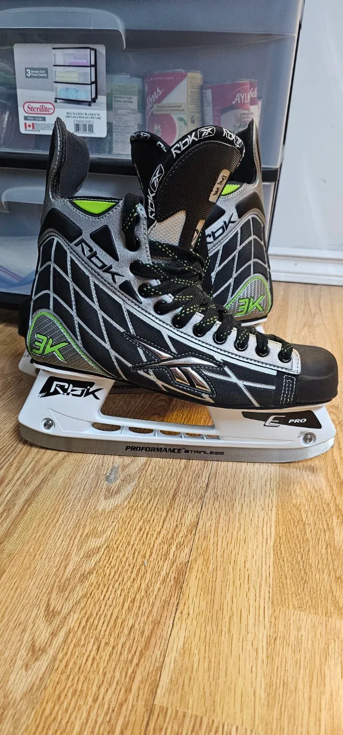 Reebok 3K Ice Hockey Skates - US Size 9.5