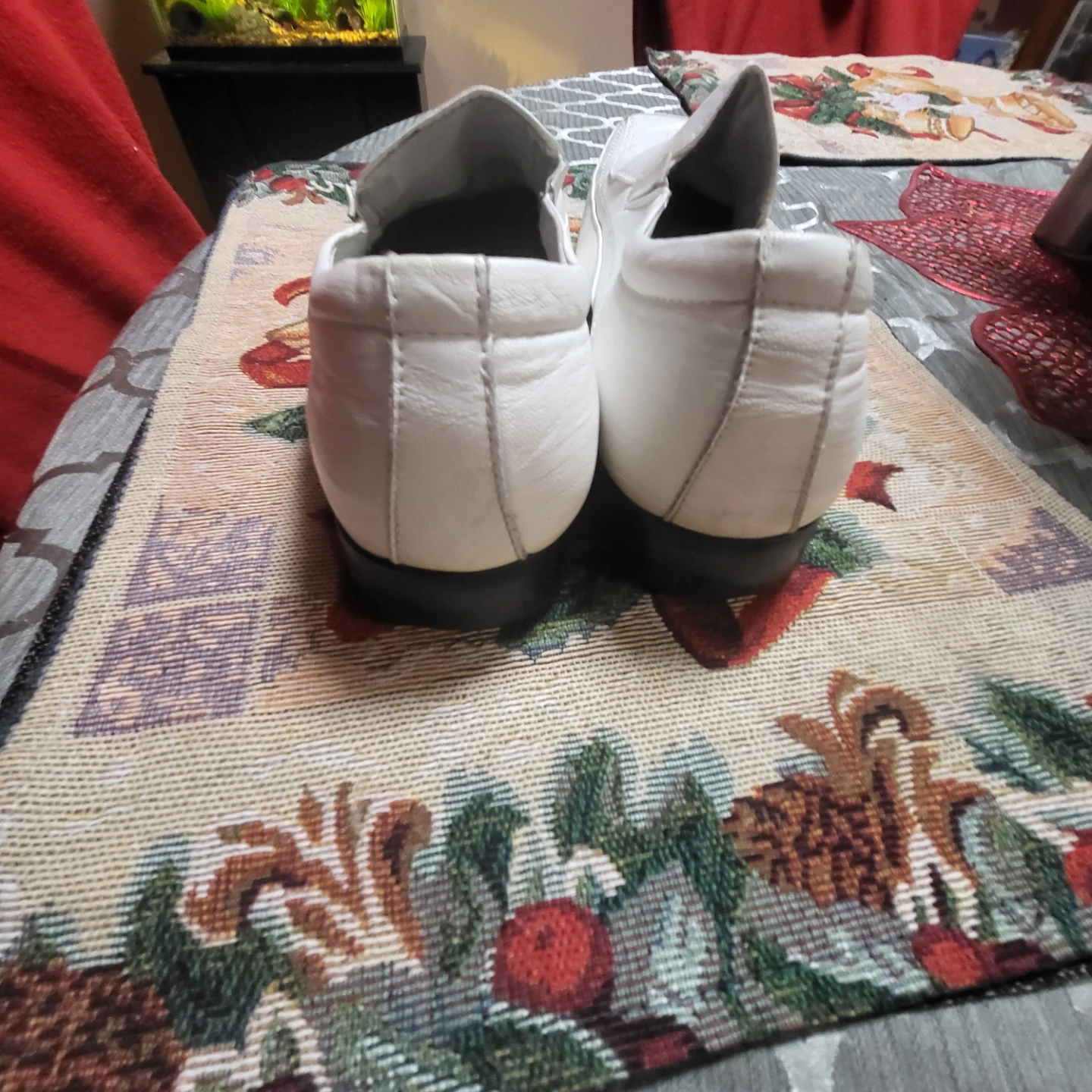 Vntg Delli Aldo Men's White Leather Dress Shoes Sz 9 - photo 3