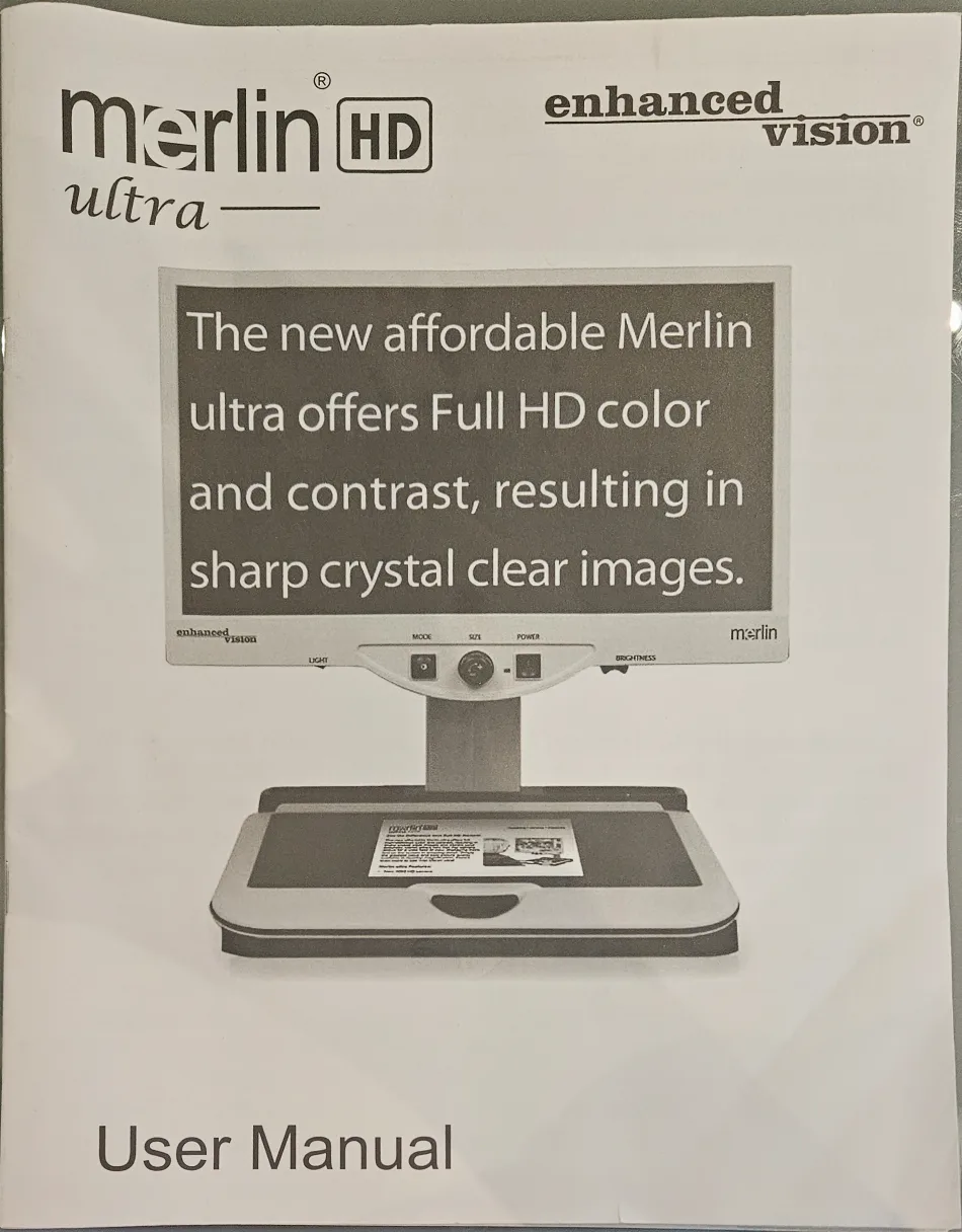 Merlin CCTV Magnifier for Low Vision/Macular Degeneration image indicator(4)