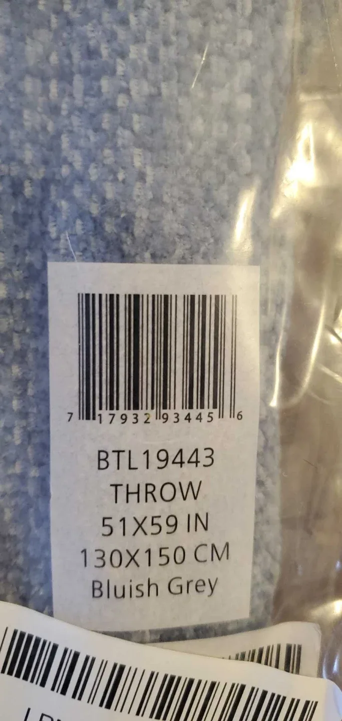 Battilo Throw - Bluish Grey - 51x59 in - New image indicator(2)