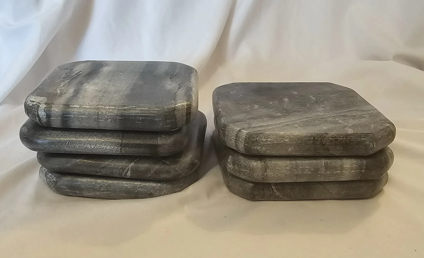 7 Grey Stone Drink Coasters