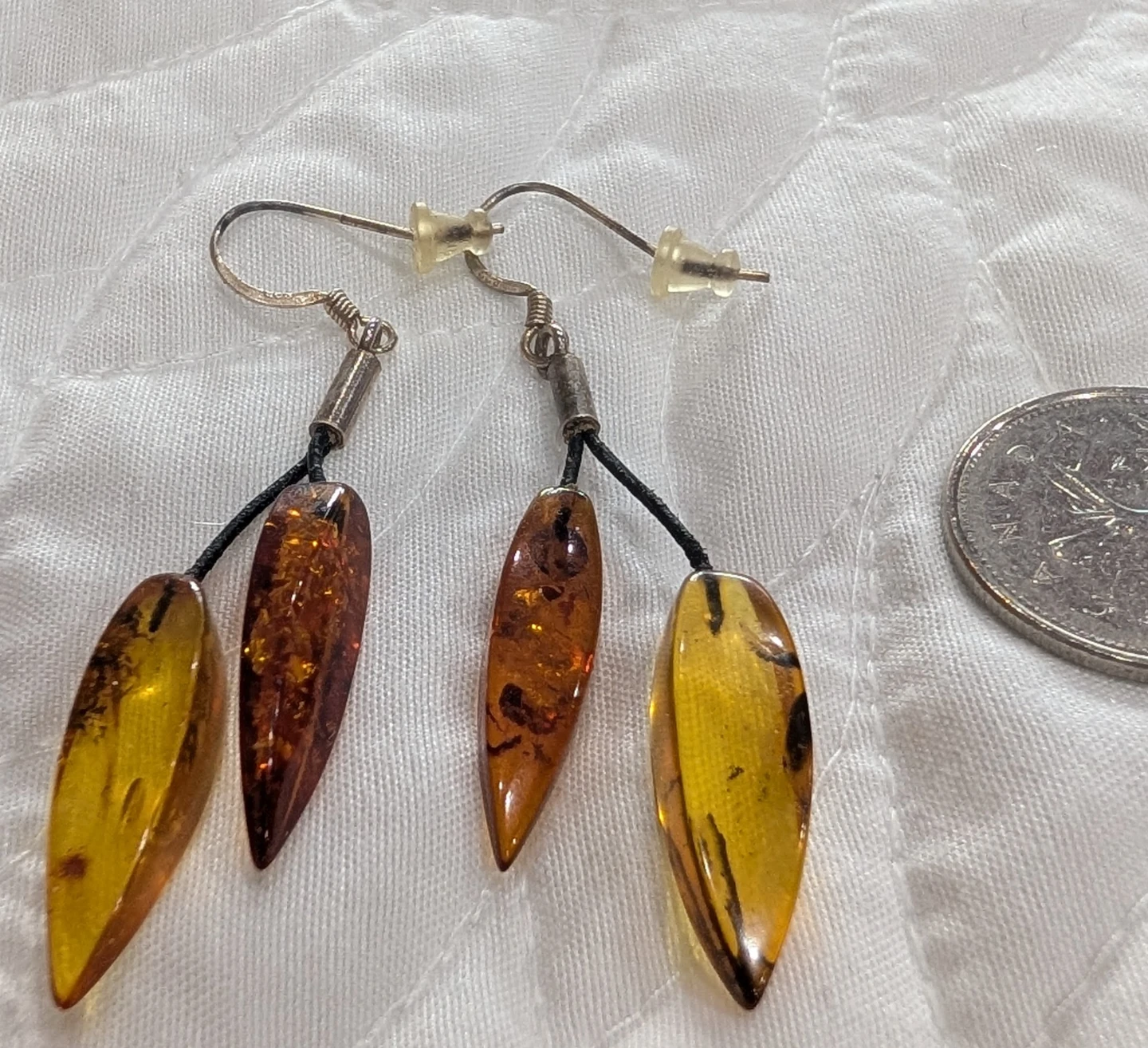 Amber Drop Earrings