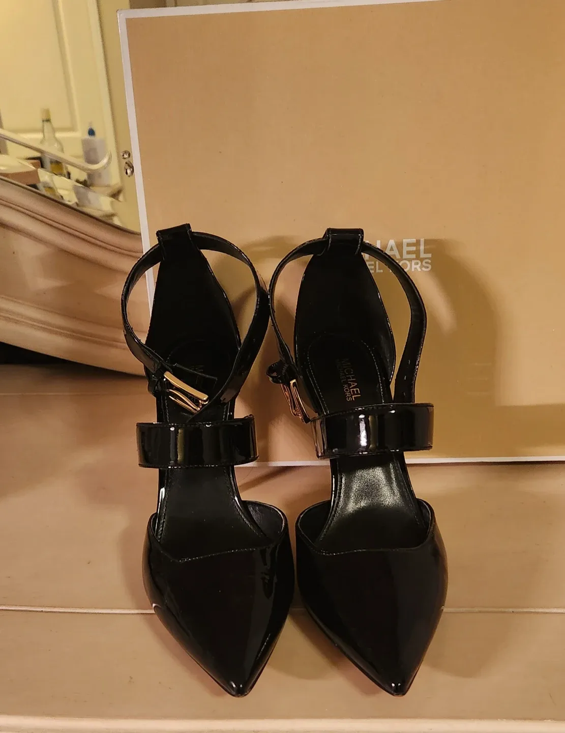 Michael Kors Black Heels, Size 8