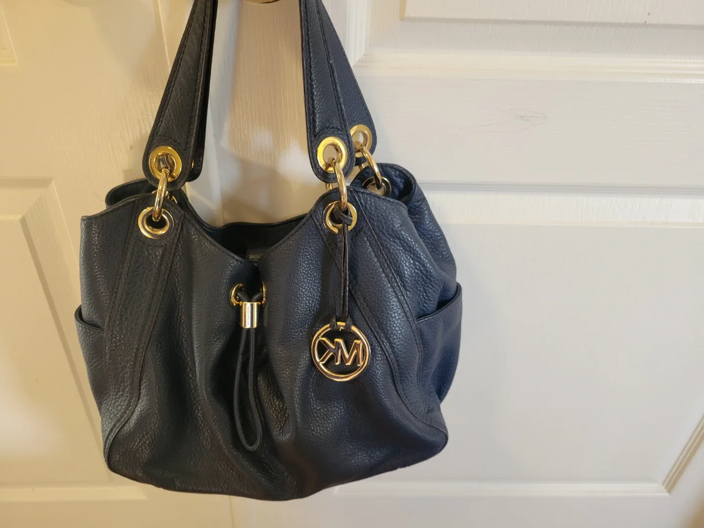 Michael Kors Black Leather Shoulder Bag