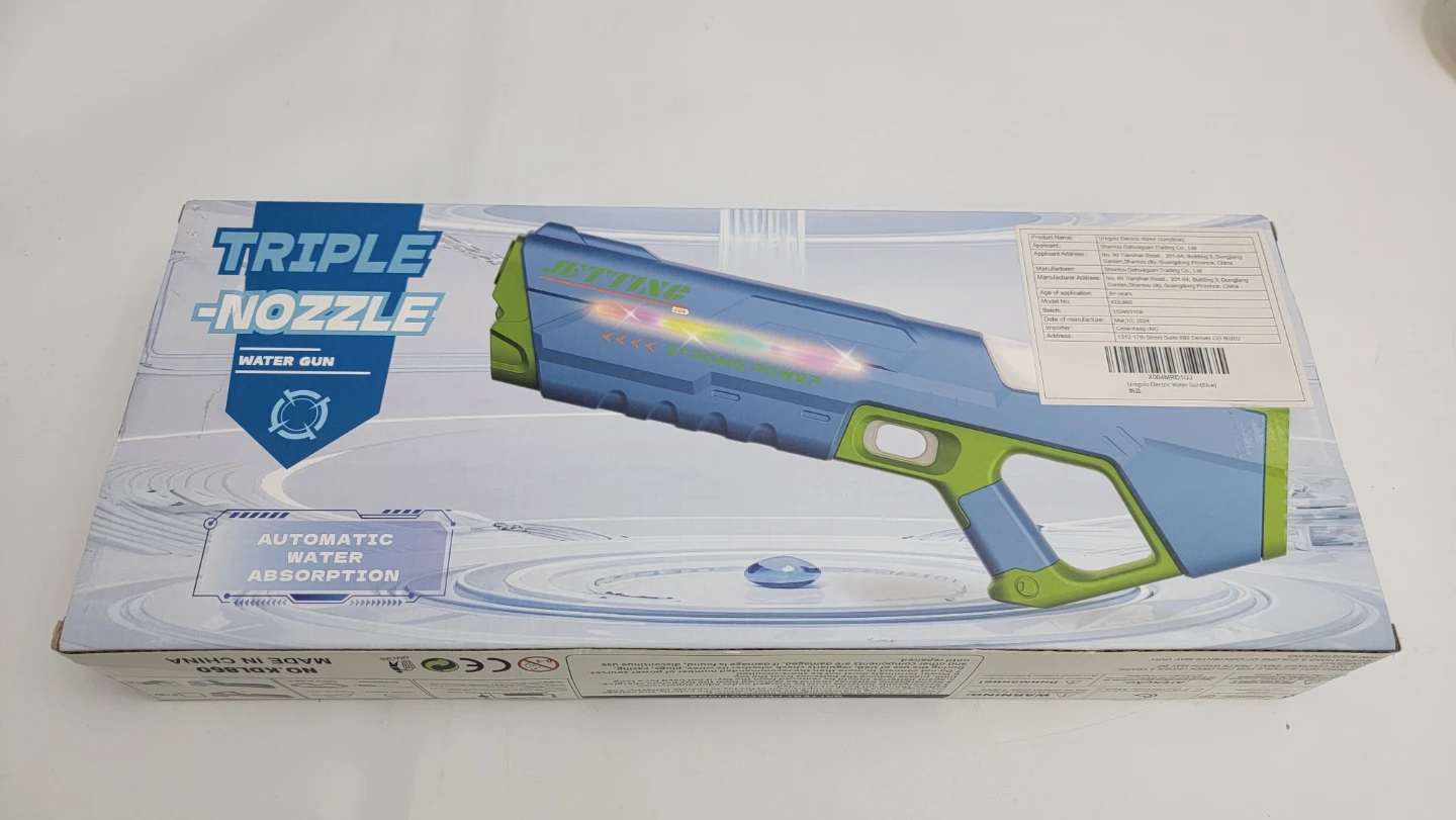 Electric Water Blaster Toy w/ LED Lights – Automatic Water Fill - photo 2