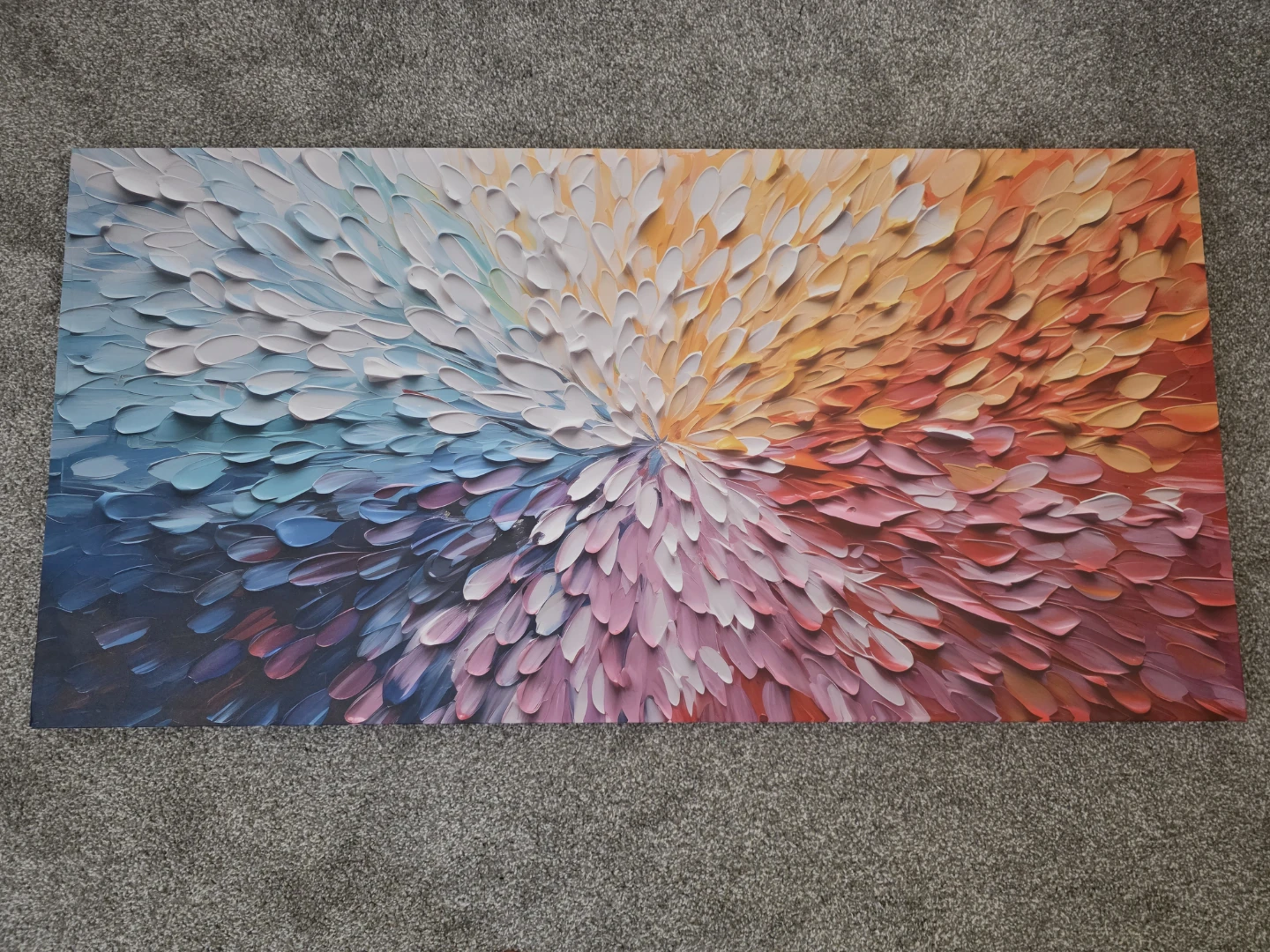 Colorful Abstract Floral Canvas Wall Art