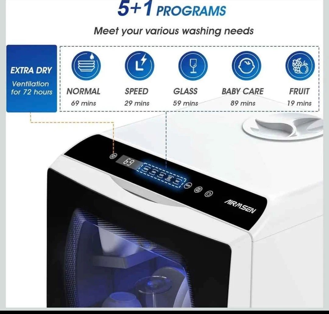 AIRMSEN Portable Countertop Dishwasher AE-TDRQ03 - photo 3