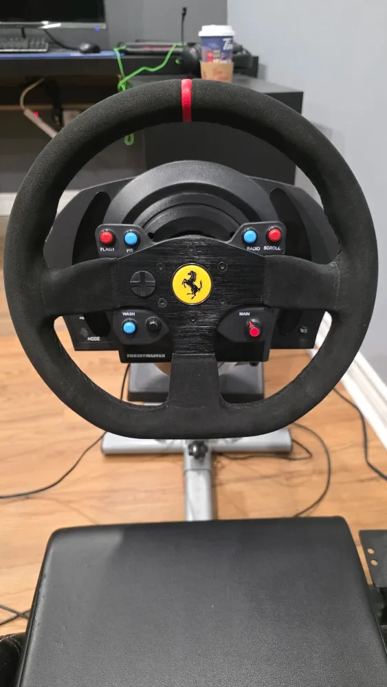 Playseat Racing Seat with Thrustmaster Ferrari Wheel image indicator(2)