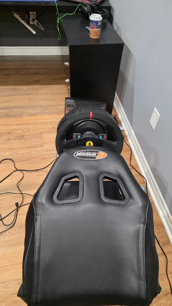Playseat Racing Seat with Thrustmaster Ferrari Wheel image indicator(5)