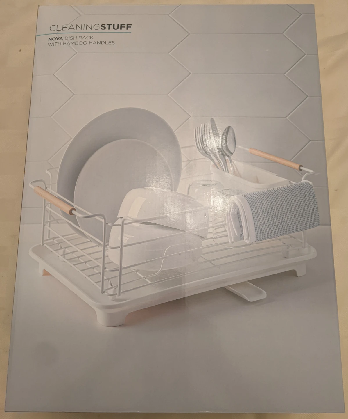 Dish Rack with Bamboo Handles