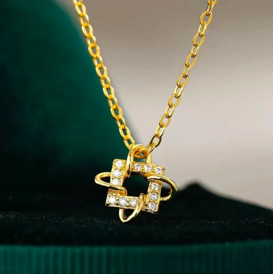 Real 18k AU750 yellow gold Pendant Necklace image indicator(4)