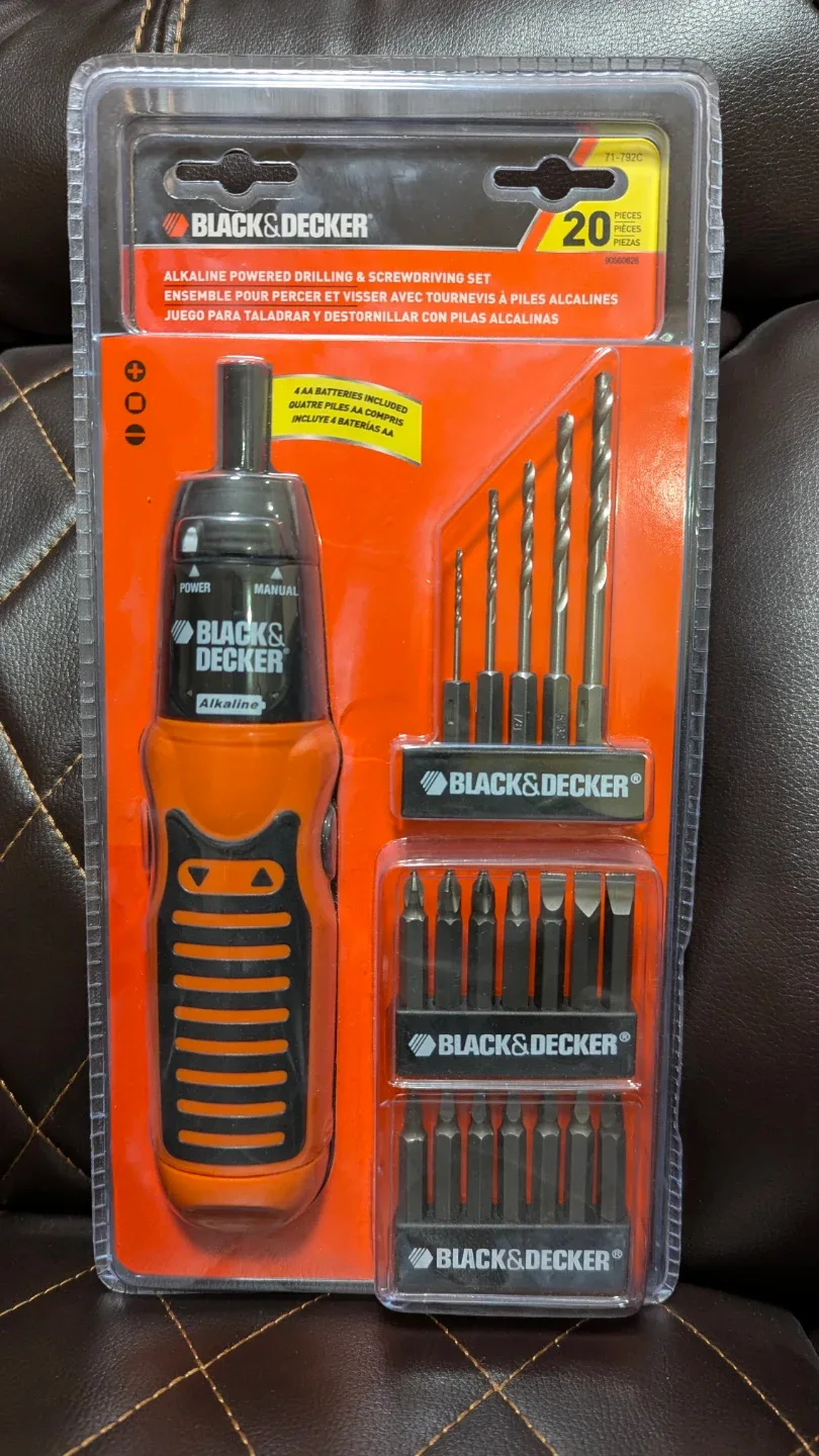 Black & Decker Alkaline Drilling & Screwdriving Set